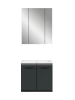 ebuy24 Badmöbelset Ice (3-teilig) Schwarz 60 x 46 cm