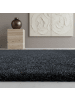 KADIMA DESIGN Teppich Hochflor Shaggy Waschbar Einfarbig SALZACH Strapazierfähig in Anthrazit