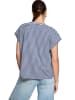 Zero  Streifenshirt mit V-Ausschnitt in Blue/White
