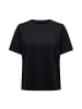 ONLY T-Shirt 4er Pack in Schwarz