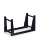 relaxdays Schallplatten Ständer in Schwarz - (B)35 x (H)19,5 x (T)17 cm