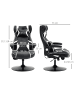 Vinsetto Gamingsessel-69L x 73B x 118H cm-Weiß+Schwarz