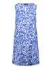 Betty Barclay Leinenkleid ohne Arm in Weiß/Blau
