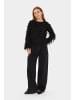 SAINT TROPEZ Bluse langarm NinetteSZ Gerade Passform in Black