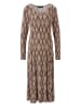 Aniston SELECTED Jerseykleid in caffee latte-beige-orange