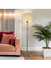 Licht-Erlebnisse Stehlampe (B)38 x (L)38 x (H)165 cm in Messing antik Beige