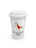 Mr. & Mrs. Panda Kaffeebecher To Go Einhorn Super mit Spruch in Weiß