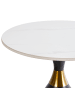 Beliani Beistelltisch ITUNA in Schwarz/Gold/Weiß - (W) 50 x (H) 55 x (L) 50 cm