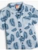 KOTON Shirt in Blau Gemustert