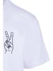 Mister Tee Mister Tee Herren Peace Sign Tee EMB in white