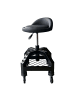 relaxdays Werkstatthocker in Schwarz - (B)40 x (H) 50 x (T)40 cm