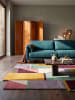 KADIMA DESIGN Wollteppich Kurzflor HALLEIN Geometrisch Abstrakt Handgetuftet in Multi