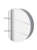 home24 Spiegelschrank LINDHOLM rund in Grau