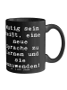 Mr. & Mrs. Panda Tasse Sprachen Lernen und Anwenden mit Spruch in Schwarz