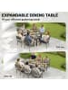Outsunny Outdoor Essgruppe,225L x 85B x 75H cm,Grau