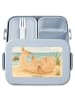 Mr. & Mrs. Panda Bentobox Robbe Liegen Design ohne Spruch in Blau Pastell