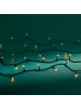 LUMINEO Lichterkette BASIC 80 LED 6 m, schwarzes Kabel in Soft Gold