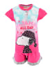 Peanuts Snoopy Schlafanzug kurzarm Pyjama in Pink