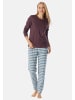 Schiesser Schlafanzug Casual Essentials in Kakao