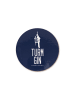 Turm Gin Untersetzer Kork - blau mit Logo