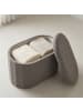 relaxdays Sitzbank in Dunkelgrau - (B)76 x (H)38 x (T)38 cm