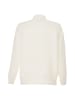 Poomi Damen Strickpullover in Wollweiss
