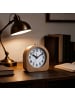 relaxdays Wecker analog in Hellbraun - (B)10 x (H)10 x (T)4,5 cm