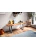 FineBuy Sitzbänk in Braun / Akazie / 120x40x46