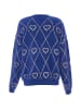ebeeza Damen Strickpullover in Königsblau