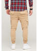 SOUL STAR Cargohose - MPVEGAS Jogger-Hose Jeanshose Stoffhose in Beige