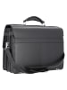 Alassio Monza Aktentasche Leder 38 cm Laptopfach schwarz