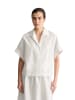 Marc O'Polo DENIM Kurzarm-Spitzenbluse relaxed in Silky White