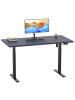 VCM  Schreibtisch Lona elektrisch verstellbar 160 x 80 in Schwarz / Anthrazit
