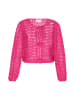 IZIA Women Cardigan in fuchsia