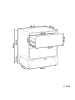 Beliani Nachttisch COWELL in Braun - (W) 50 x (H) 55 x (L) 40 cm