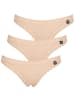 Like It 3er Pack String in nude