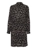 Kaffe Kleid KAluna Regular fit in Black/Beige Abstract Print