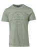 KOROSHI Kurzarm T-Shirt in khaki