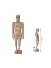 relaxdays Schaufensterpuppe in Beige - (B)42 x (H)185 x (T)30 cm