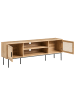 Beliani TV-Schrank PASCO in Braun/Schwarz - (W) 180 x (H) 63 x (L) 40 cm