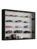 ebuy24 Vitrinenschrank Mandosa Schwarz 80 x 10 cm