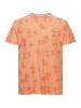 BLEND Meliertes T-Shirt mit Palmen Print TEE in Orange