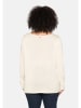 sheego Longpullover in offwhite