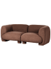 Beliani 2-tlg 2-Sitzer Sofa MJALBI in Braun