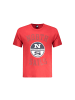 North Sails Rot Baumwolle Herren T-Shirt