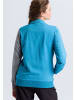 erima 5-C Praesentationsjacke in oriental blue melange/grau melange/weiss