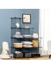 HOMCOM Würfelregal in Schwarz 105L x 35B x 105H cm