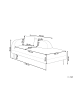 Beliani Chaiselongue LE CRAU in Grau/Schwarz - (W) 170 x (H) 65 x (L) 84 cm