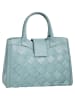 Samantha Look Handtasche echt Leder in blau