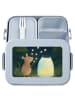 Mr. & Mrs. Panda Lunch Box Maus Sterne Design ohne Spruch in Blau Pastell